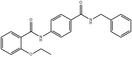 N-{4-[(benzylamino)carbonyl]phenyl}-2-ethoxybenzamide 结构式