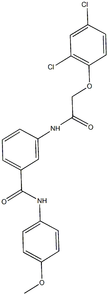 791797-42-7 3-{[(2,4-dichlorophenoxy)acetyl]amino}-N-(4-methoxyphenyl)benzamide