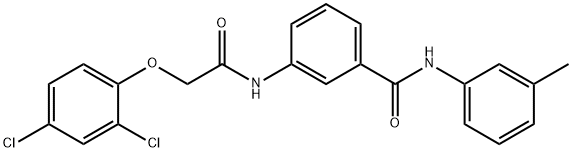 3-{[(2,4-dichlorophenoxy)acetyl]amino}-N-(3-methylphenyl)benzamide Structure