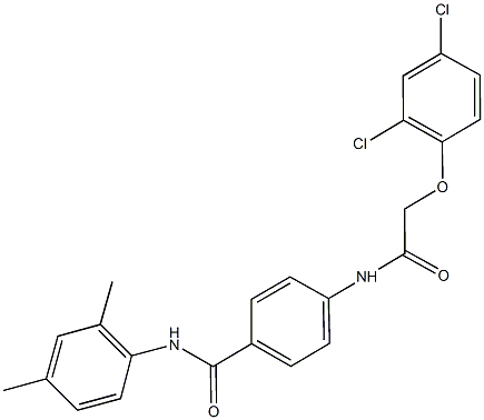 4-{[(2,4-dichlorophenoxy)acetyl]amino}-N-(2,4-dimethylphenyl)benzamide Structure