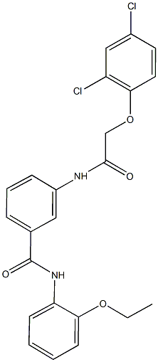 3-{[(2,4-dichlorophenoxy)acetyl]amino}-N-(2-ethoxyphenyl)benzamide Structure