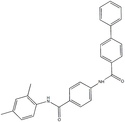 N-{4-[(2,4-dimethylanilino)carbonyl]phenyl}[1,1'-biphenyl]-4-carboxamide Struktur