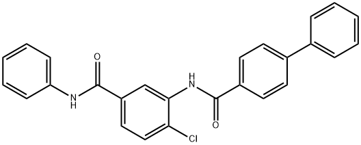 N-[5-(anilinocarbonyl)-2-chlorophenyl][1,1'-biphenyl]-4-carboxamide,791797-58-5,结构式