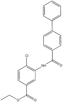 ethyl 3-[([1,1'-biphenyl]-4-ylcarbonyl)amino]-4-chlorobenzoate Structure