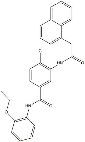 4-chloro-N-(2-ethoxyphenyl)-3-[(1-naphthylacetyl)amino]benzamide,791797-68-7,结构式