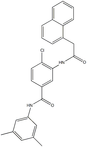 4-chloro-N-(3,5-dimethylphenyl)-3-[(1-naphthylacetyl)amino]benzamide|