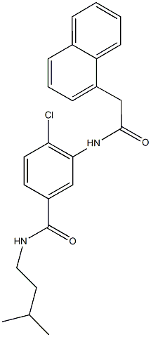 4-chloro-N-isopentyl-3-[(1-naphthylacetyl)amino]benzamide,791797-72-3,结构式
