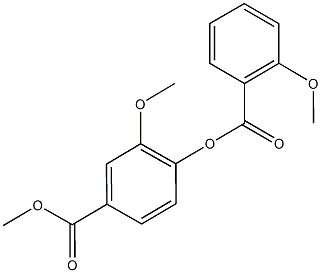 methyl 3-methoxy-4-[(2-methoxybenzoyl)oxy]benzoate Structure