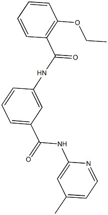 2-ethoxy-N-(3-{[(4-methyl-2-pyridinyl)amino]carbonyl}phenyl)benzamide Structure