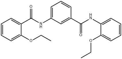 2-ethoxy-N-{3-[(2-ethoxyanilino)carbonyl]phenyl}benzamide Structure