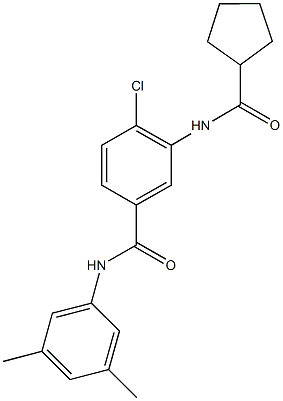 4-chloro-3-[(cyclopentylcarbonyl)amino]-N-(3,5-dimethylphenyl)benzamide|