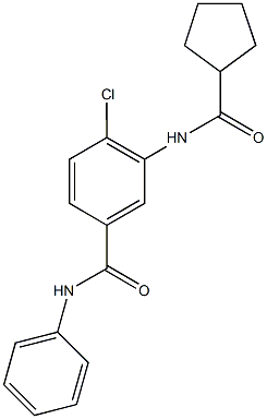 791798-24-8 4-chloro-3-[(cyclopentylcarbonyl)amino]-N-phenylbenzamide