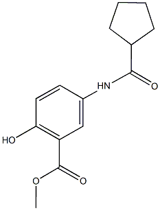 methyl 5-[(cyclopentylcarbonyl)amino]-2-hydroxybenzoate,791798-27-1,结构式