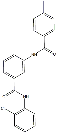 N-(2-chlorophenyl)-3-[(4-methylbenzoyl)amino]benzamide,791798-58-8,结构式