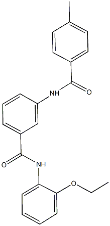 N-(2-ethoxyphenyl)-3-[(4-methylbenzoyl)amino]benzamide Struktur