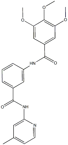 791798-68-0 3,4,5-trimethoxy-N-(3-{[(4-methyl-2-pyridinyl)amino]carbonyl}phenyl)benzamide