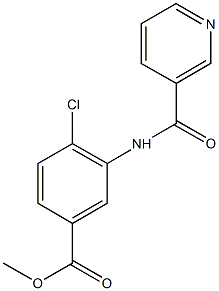 methyl 4-chloro-3-[(3-pyridinylcarbonyl)amino]benzoate Structure