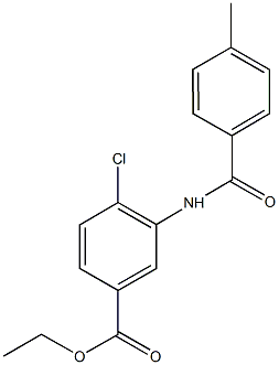 ethyl 4-chloro-3-[(4-methylbenzoyl)amino]benzoate Structure