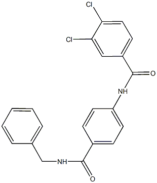 N-{4-[(benzylamino)carbonyl]phenyl}-3,4-dichlorobenzamide Structure