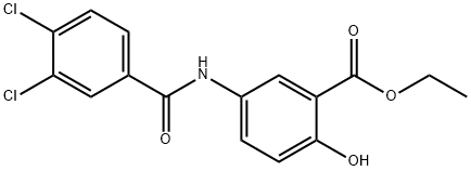 ethyl 5-[(3,4-dichlorobenzoyl)amino]-2-hydroxybenzoate Structure