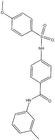 791799-31-0 4-{[(4-methoxyphenyl)sulfonyl]amino}-N-(3-methylphenyl)benzamide