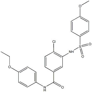 4-chloro-N-(4-ethoxyphenyl)-3-{[(4-methoxyphenyl)sulfonyl]amino}benzamide|