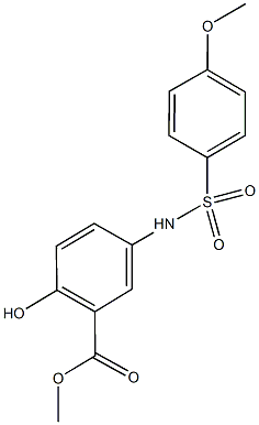 methyl 2-hydroxy-5-{[(4-methoxyphenyl)sulfonyl]amino}benzoate Structure