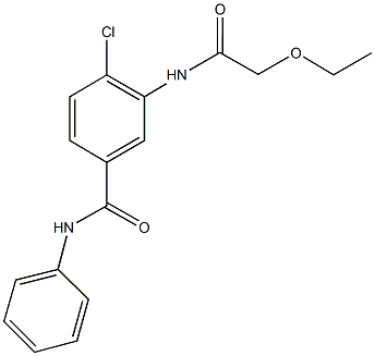 4-chloro-3-[(ethoxyacetyl)amino]-N-phenylbenzamide,791800-04-9,结构式