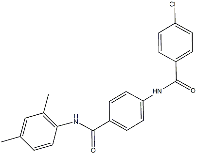 4-[(4-chlorobenzoyl)amino]-N-(2,4-dimethylphenyl)benzamide 化学構造式