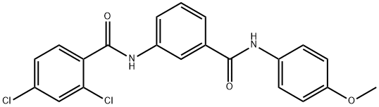 2,4-dichloro-N-{3-[(4-methoxyanilino)carbonyl]phenyl}benzamide,791800-28-7,结构式