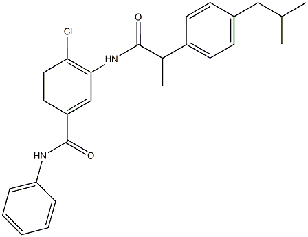 791800-30-1 4-chloro-3-{[2-(4-isobutylphenyl)propanoyl]amino}-N-phenylbenzamide