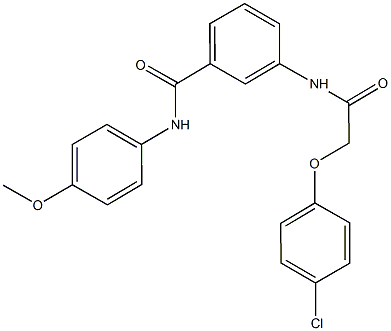 3-{[(4-chlorophenoxy)acetyl]amino}-N-(4-methoxyphenyl)benzamide|