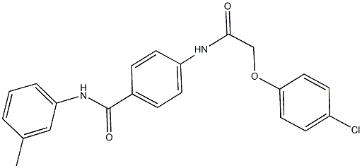 4-{[(4-chlorophenoxy)acetyl]amino}-N-(3-methylphenyl)benzamide Structure