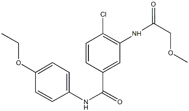 4-chloro-N-(4-ethoxyphenyl)-3-[(methoxyacetyl)amino]benzamide Structure