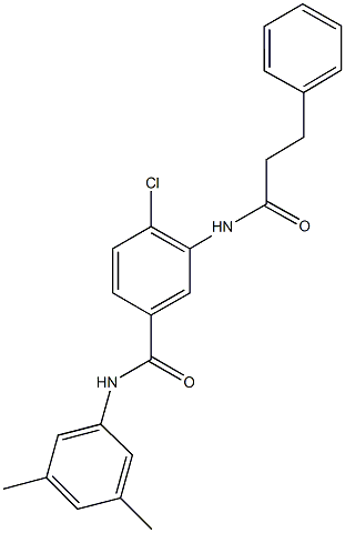 791801-59-7 4-chloro-N-(3,5-dimethylphenyl)-3-[(3-phenylpropanoyl)amino]benzamide