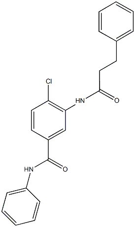 4-chloro-N-phenyl-3-[(3-phenylpropanoyl)amino]benzamide,791801-62-2,结构式