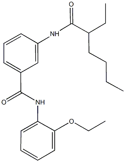 N-(2-ethoxyphenyl)-3-[(2-ethylhexanoyl)amino]benzamide|