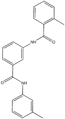 2-methyl-N-[3-(3-toluidinocarbonyl)phenyl]benzamide Structure