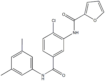 N-{2-chloro-5-[(3,5-dimethylanilino)carbonyl]phenyl}-2-furamide Structure