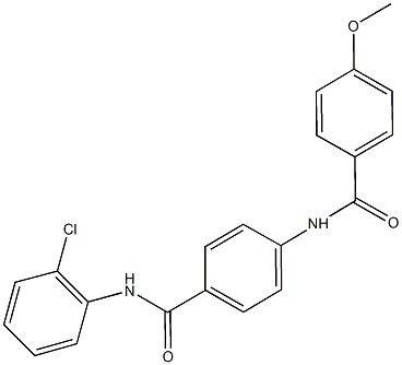 N-(2-chlorophenyl)-4-[(4-methoxybenzoyl)amino]benzamide 结构式