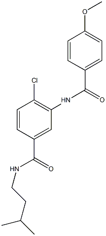 4-chloro-N-isopentyl-3-[(4-methoxybenzoyl)amino]benzamide|