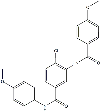 4-chloro-3-[(4-methoxybenzoyl)amino]-N-(4-methoxyphenyl)benzamide,791802-24-9,结构式