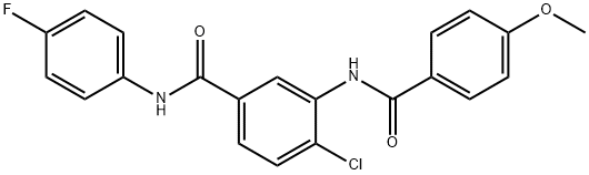 791802-25-0 4-chloro-N-(4-fluorophenyl)-3-[(4-methoxybenzoyl)amino]benzamide