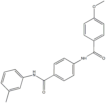 4-methoxy-N-[4-(3-toluidinocarbonyl)phenyl]benzamide 结构式