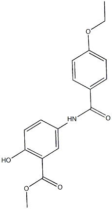 methyl 5-[(4-ethoxybenzoyl)amino]-2-hydroxybenzoate Structure