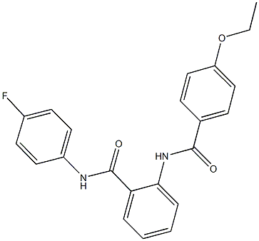 2-[(4-ethoxybenzoyl)amino]-N-(4-fluorophenyl)benzamide Struktur