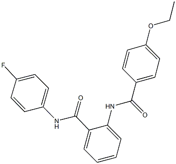 2-[(4-ethoxybenzoyl)amino]-N-(4-fluorophenyl)benzamide Structure