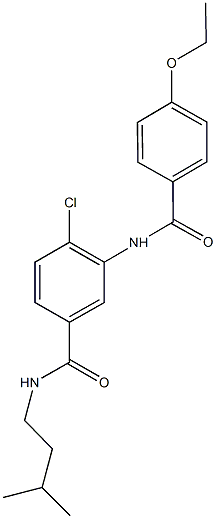 4-chloro-3-[(4-ethoxybenzoyl)amino]-N-isopentylbenzamide Structure