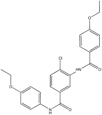 4-chloro-3-[(4-ethoxybenzoyl)amino]-N-(4-ethoxyphenyl)benzamide Structure