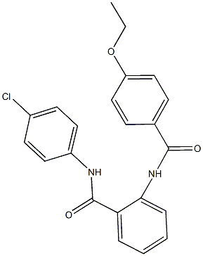 N-(4-chlorophenyl)-2-[(4-ethoxybenzoyl)amino]benzamide Struktur